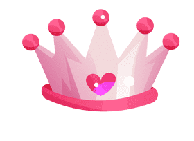 Princess crown pink clipart