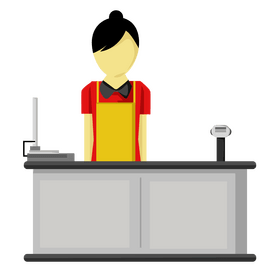Cashier clipart