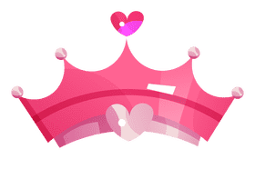 Princess crown smooth clipart