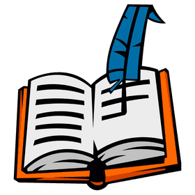Quill book clipart