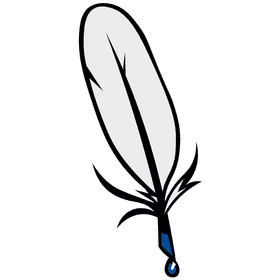 Quill drop clipart