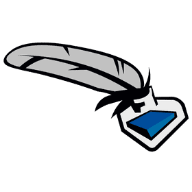 Quill ink bottle inside clipart