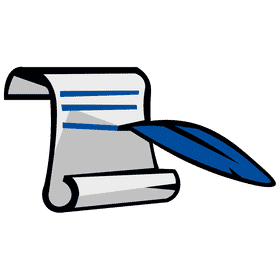 Quill scroll clipart