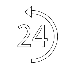 Working overtime drawing black and white clipart