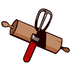 Rolling pin blender clipart