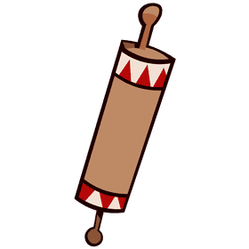 Rolling pin decorated clipart