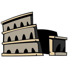Roman coliseum clipart