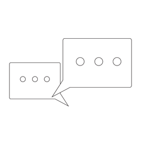 Communication drawing black and white clipart