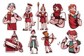 Roman character vector