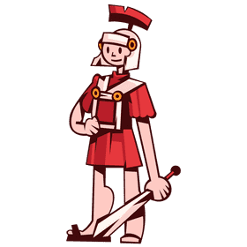 Roman character sword clipart