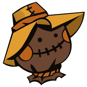 Scarecrow head clipart