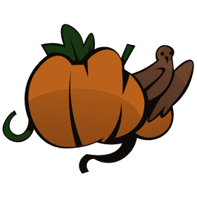 Scarecrow pumpkin clipart