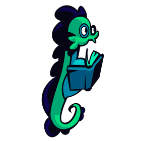 Seahorse glasses clipart