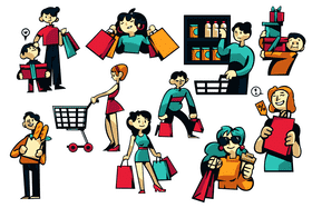 Shopping vector