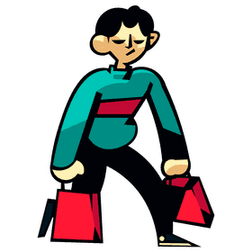 Shopping angry clipart