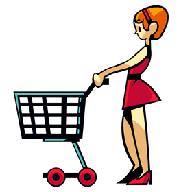 Shopping cart clipart