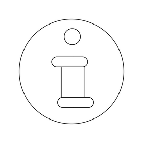 Information drawing black and white clipart