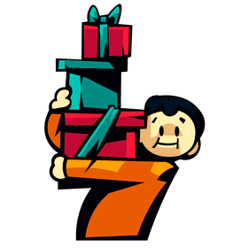 Shopping heavy clipart