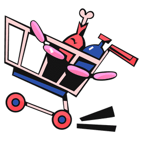 Shopping cart fast clipart