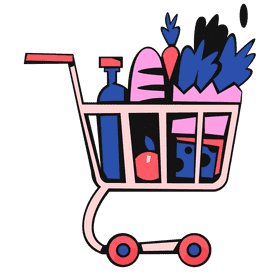 Shopping cart full clipart