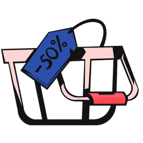 Shopping cart sale clipart