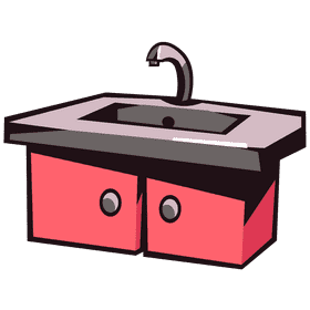 Sink doors clipart