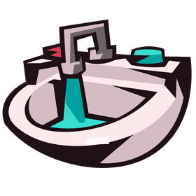 Sink water clipart