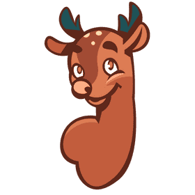 Stag head clipart