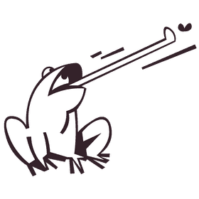 Toad fly black and white clipart