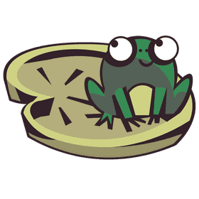 Toad leaf clipart
