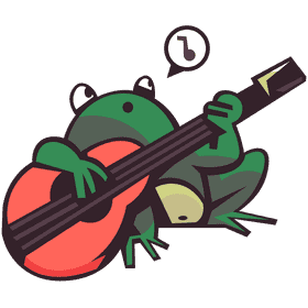 Toad music clipart