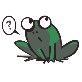 Toad question clipart