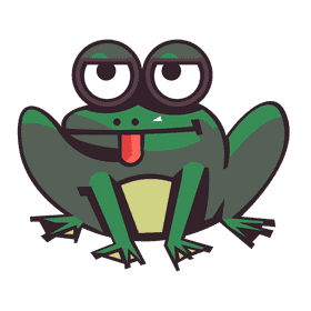 Toad tongue clipart
