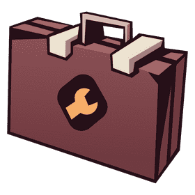Toolbox closed with icon clipart