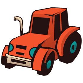 Tractor 3d clipart