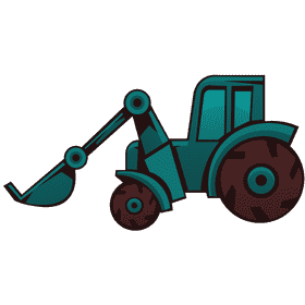 Tractor ladle clipart