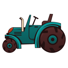 Tractor open top clipart
