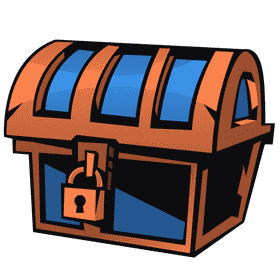 Treasure chest locked clipart