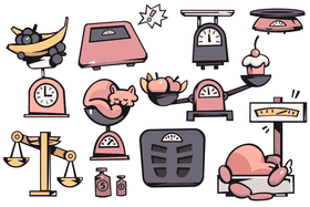 Weighting scale vector