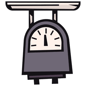 Weighting scale empty clipart