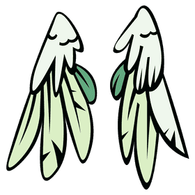 Wings closed clipart