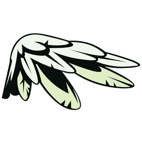 Wings one clipart