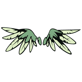 Wings opened clipart