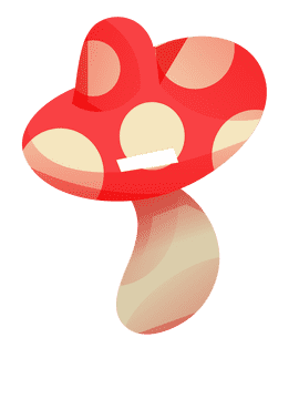 Woodland mushroom clipart