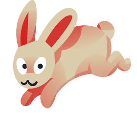 Woodland rabbit clipart