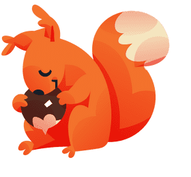 Woodland squirrel clipart