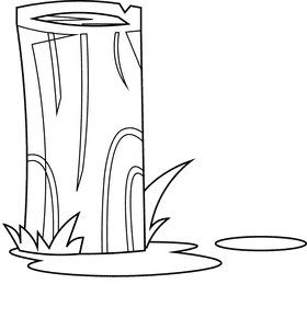 Woodland wood black and white clipart