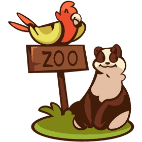 Zoo panda clipart