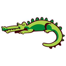 Zoo animal crocodile clipart