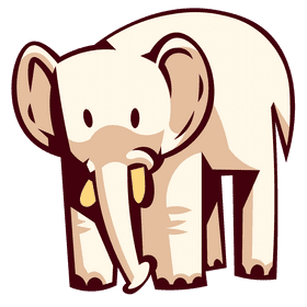 Zoo animal elephant clipart